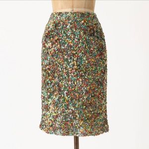 NYE! ✨ NWT Anthro Twinkle Lights Pencil Skirt